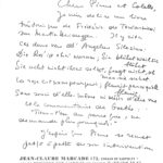 Des archives de 2002 -lettres à et de Pierre Soulages du 3 et 7 août